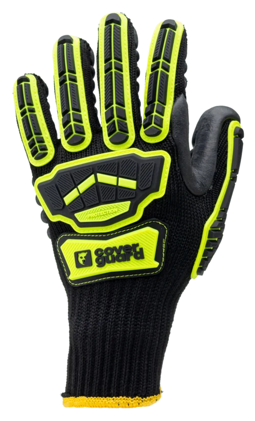 Lot de 6 paires de gants sans couture EUROSTRONG VIBE - Noir/Jaune image