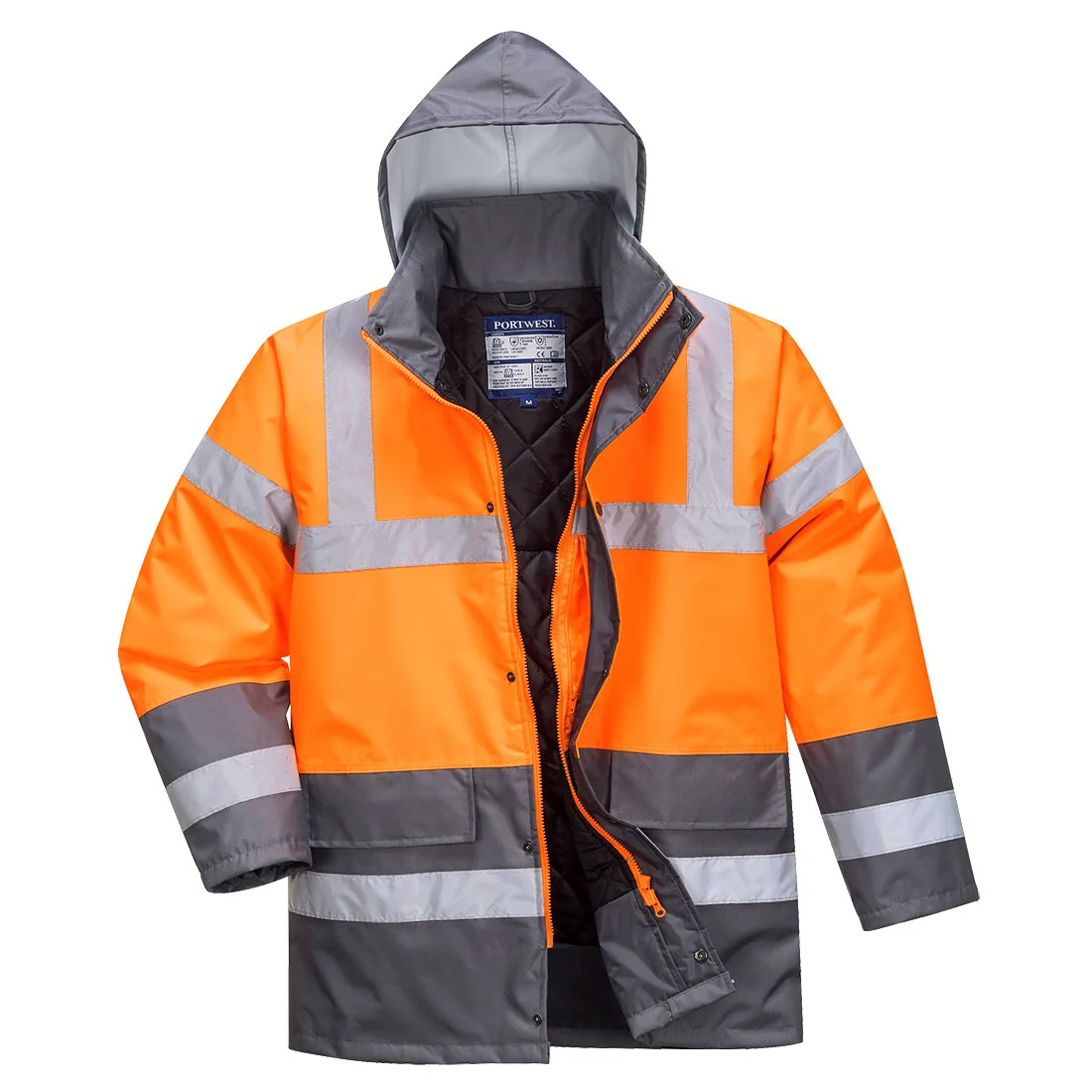 Parka HV Bicolore Orange/Gris image