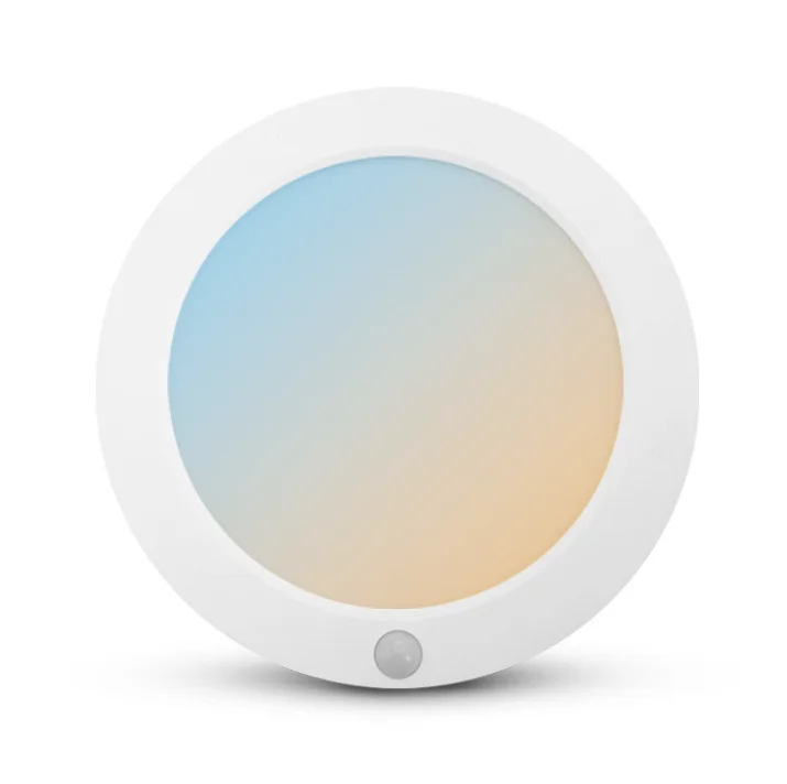 Plafonnier LED Ø230 18W CCT + Détecteur IR - Blanc image