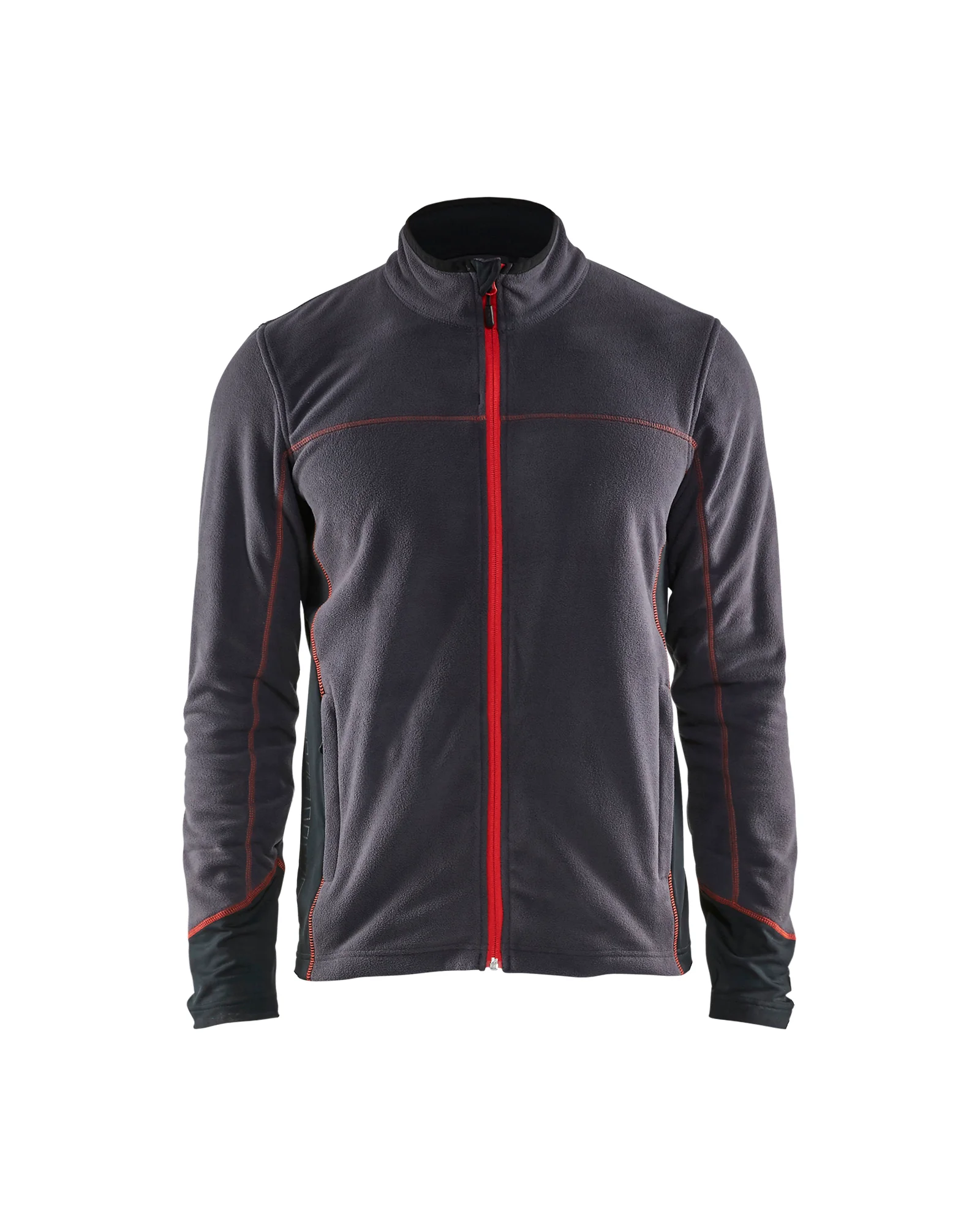 Veste de travail micropolaire 4995 - Gris anthracite/Rouge image