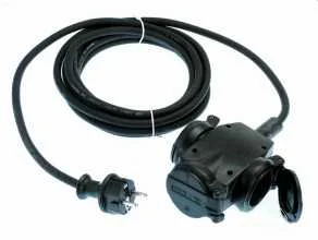 TRIPLITE EN CAOUTCHOUC RENFORCE CABLE 5M H07RN-F 3G2,5 - IP44 image