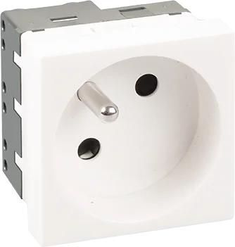Prise 2P+T - 16A -250V - 45X45mm - OPTIMA image
