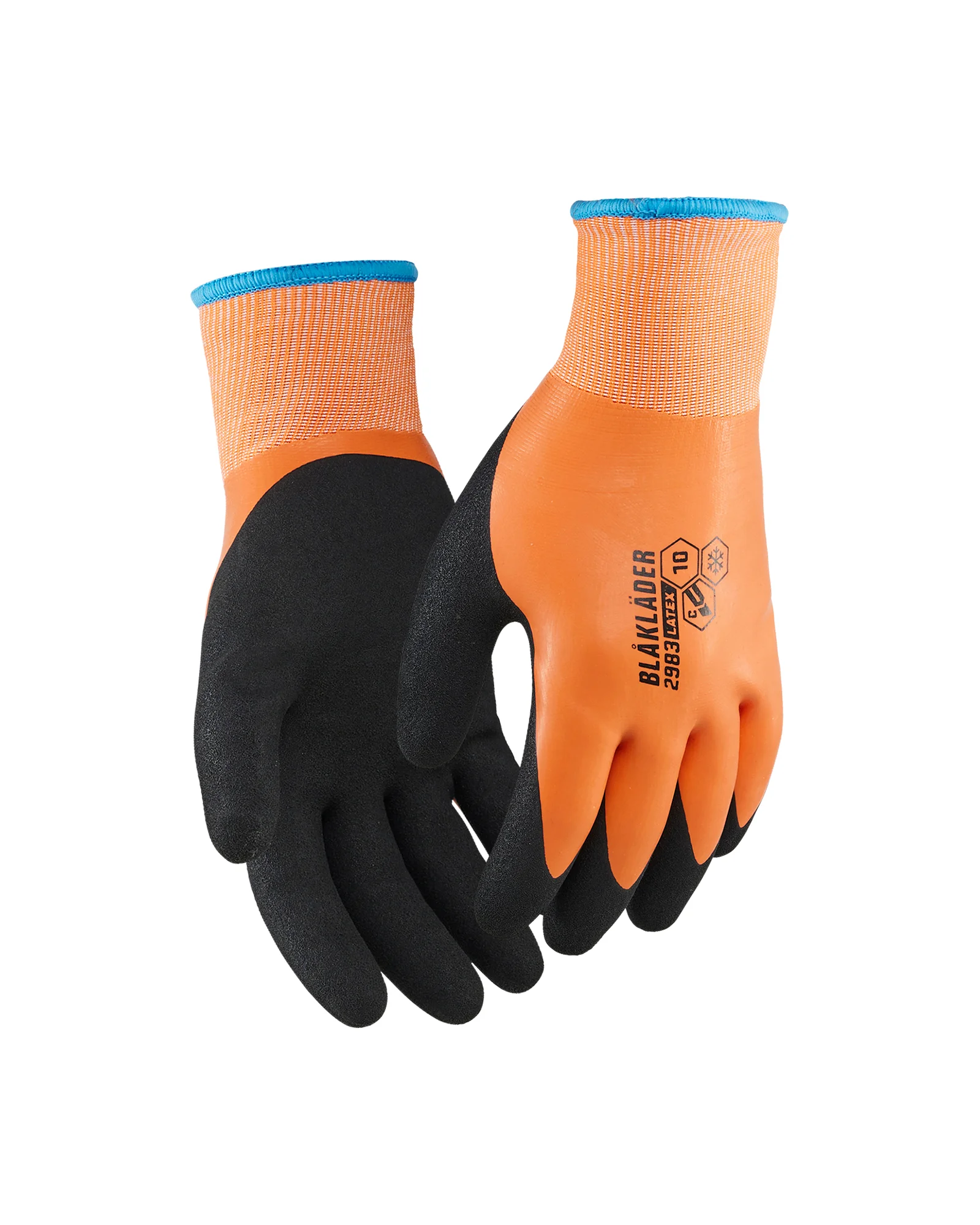 Lot de 6 paires - Gants de travail hiver tactiles résistants à la coupure niveau C 2983 - Orange image