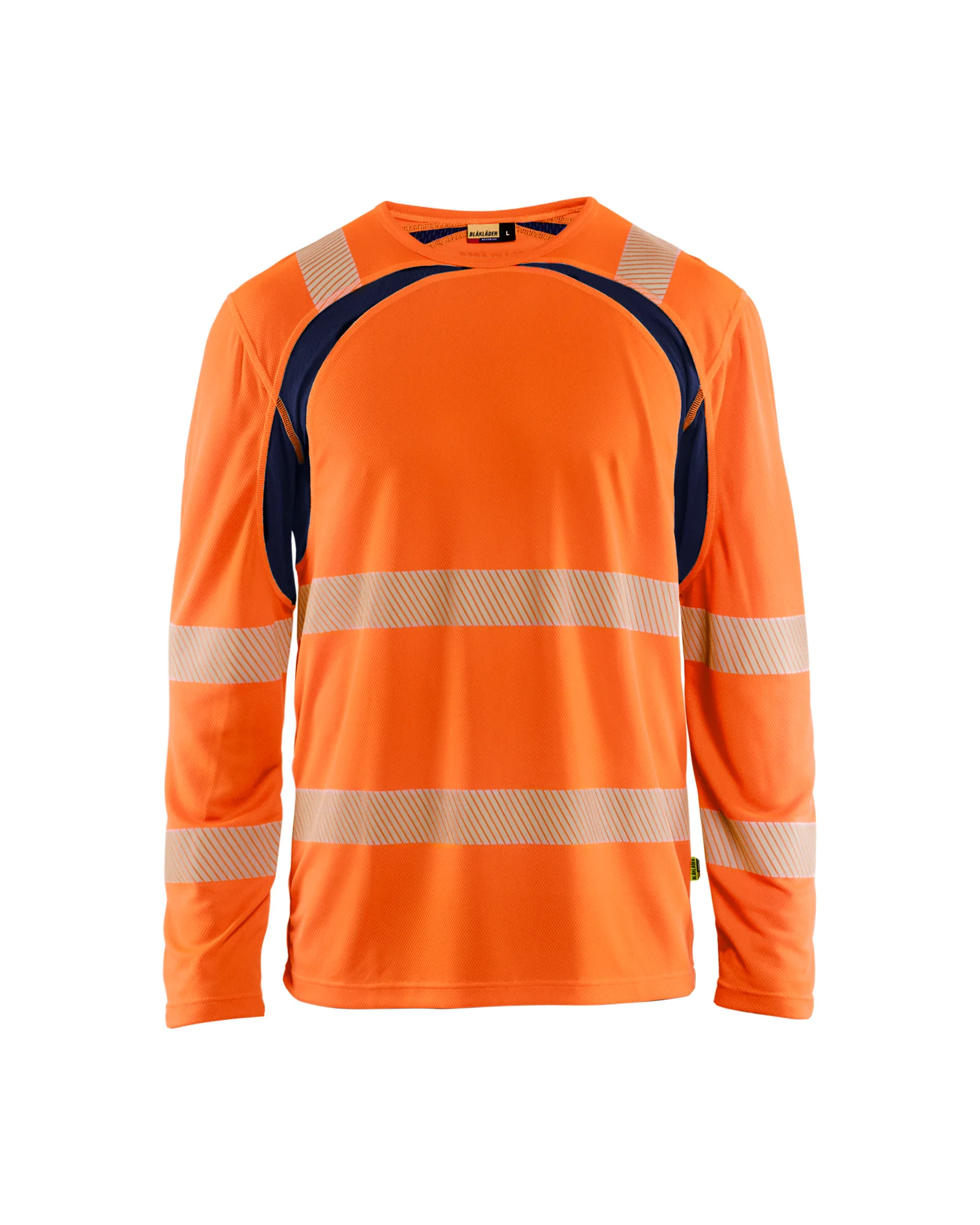 T-shirt de travail manches longues haute visibilité 3599 - Orange/Marine image