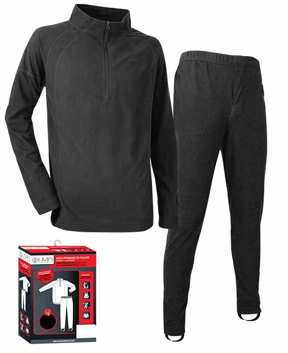 Ensemble de sous vêtements thermiques ICE - NOIR image