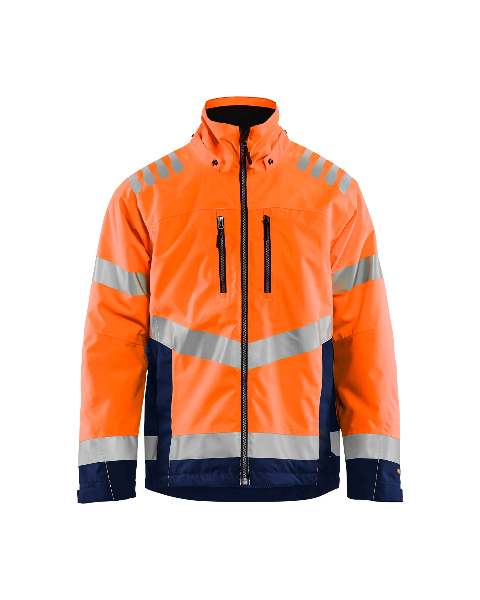 Veste de travail doublée haute visibilité 4780 - Orange fluo/Marine image