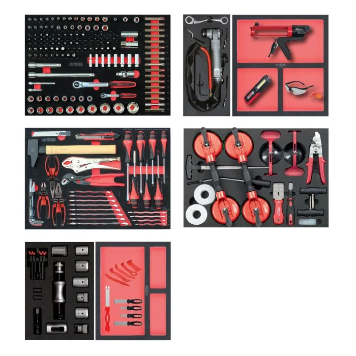 Composition d'outils pour servante spéciale Vitrage, 232 pièces image