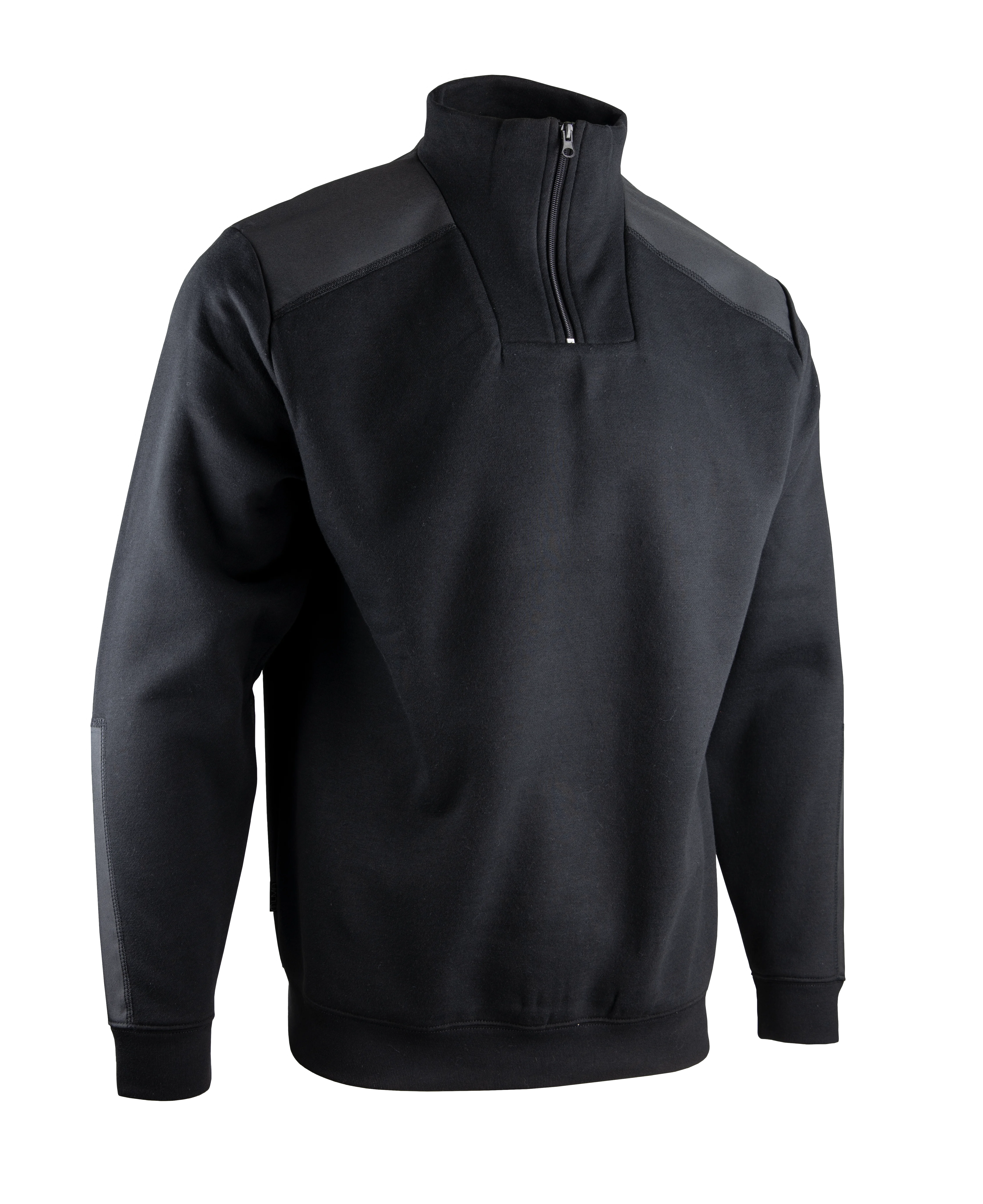 Sweat de travail col camionneur bicolore BERLIN - NOIR image