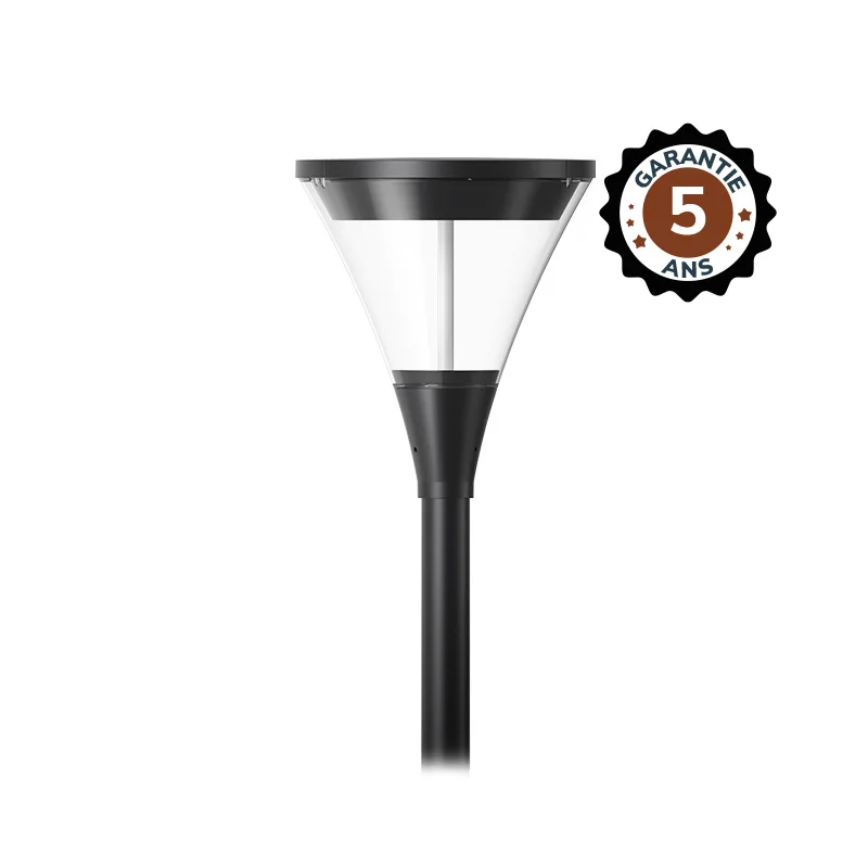 Lanterne pour mat LED ECLIPSE 40W - 5200lm - 3000K IP66 - Noir image