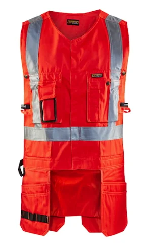 Gilet de travail porte-outils haute visibilité 3027 - Rouge fluo image