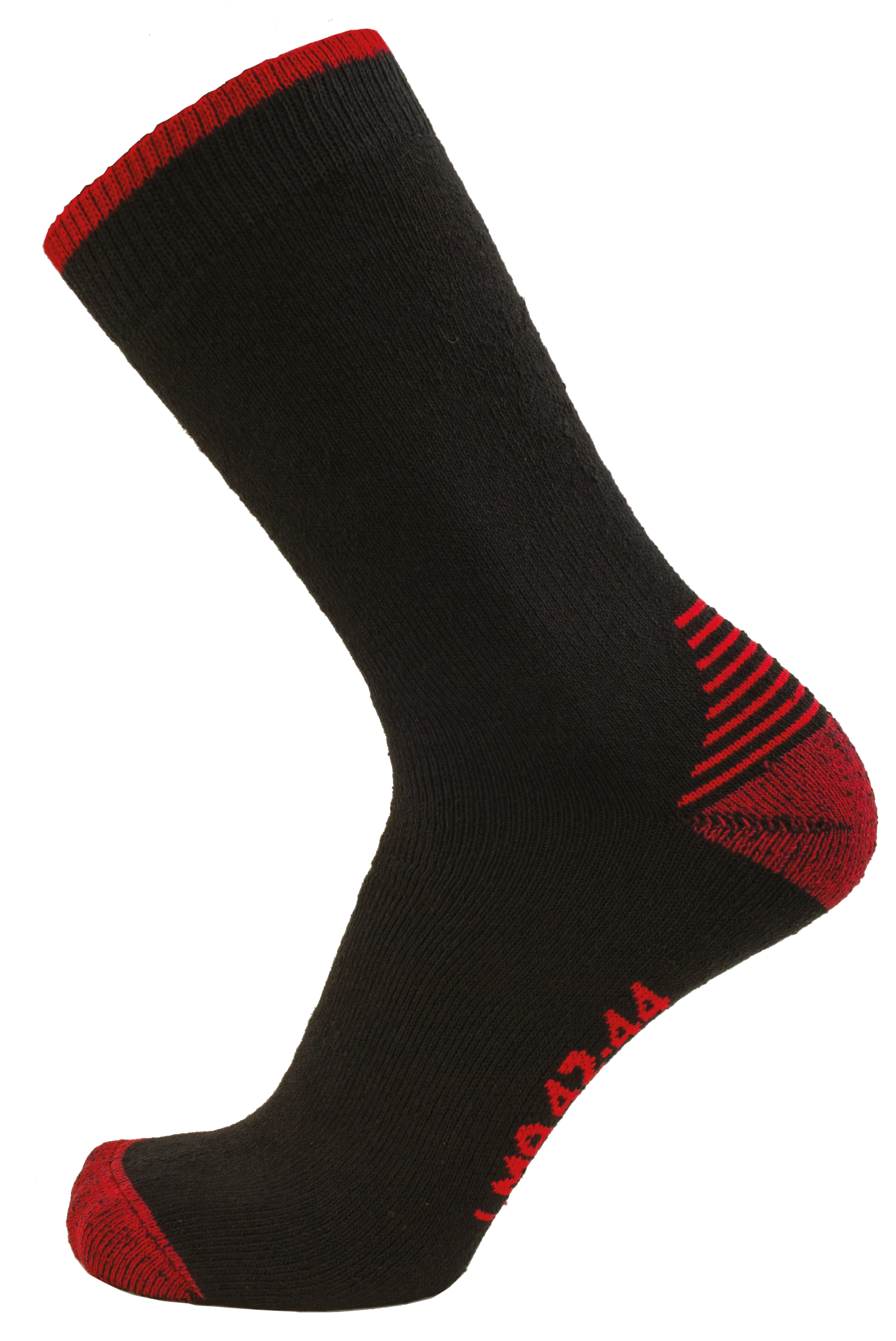 Lot de 2 paires de chaussettes HADES- NOIR/ROUGE - GRIS CHINÉ/ROUGE image