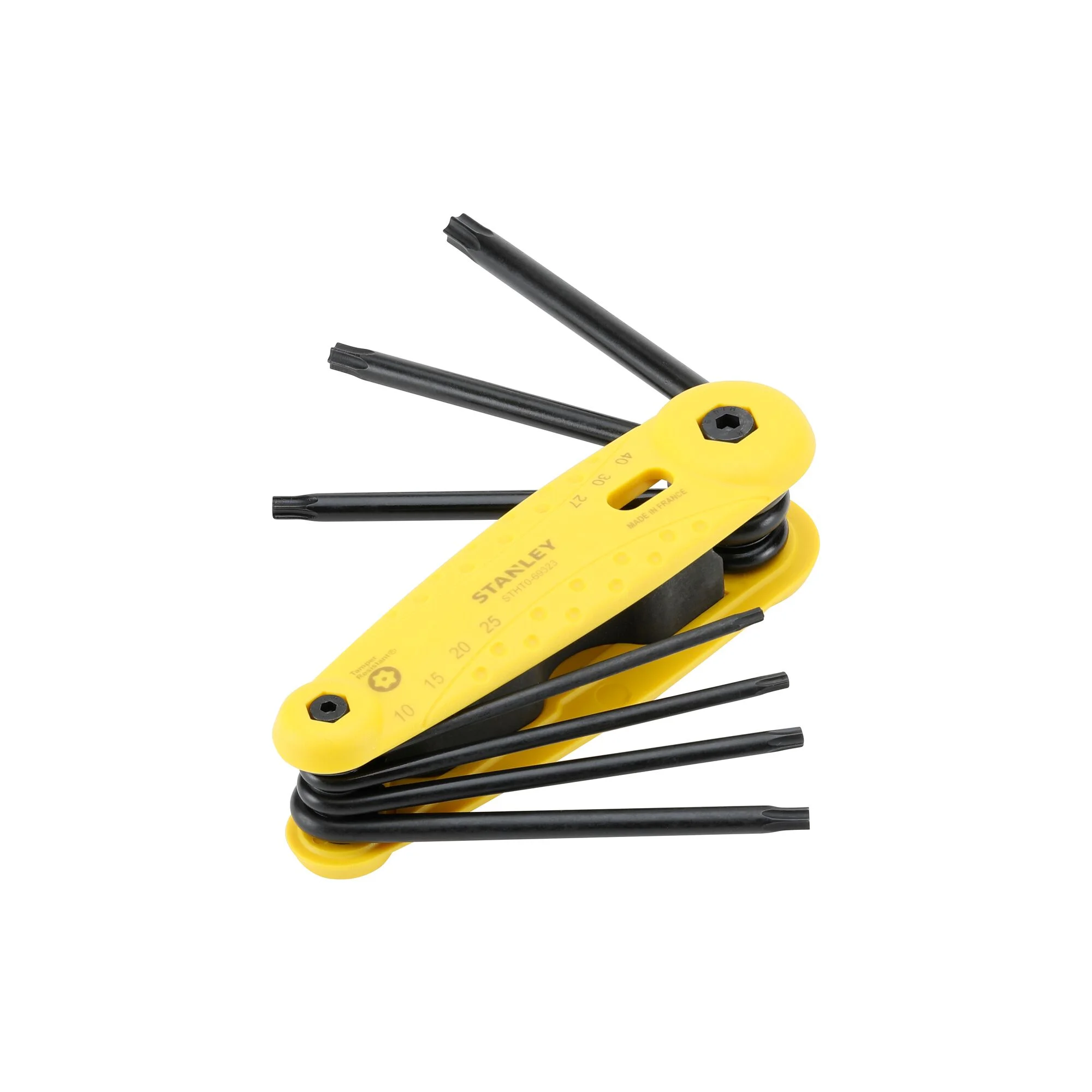 Jeu de 7 clés Torx antivol pliantes  image