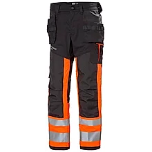 Pantalon de construction haute visibilité classe 1 ALNA 2.0 - Orange/Noir Pantalon de construction haute visibilité classe 1 ALNA 2.0 - Orange/Noir XS - FR(38) - C44 - Courtes image