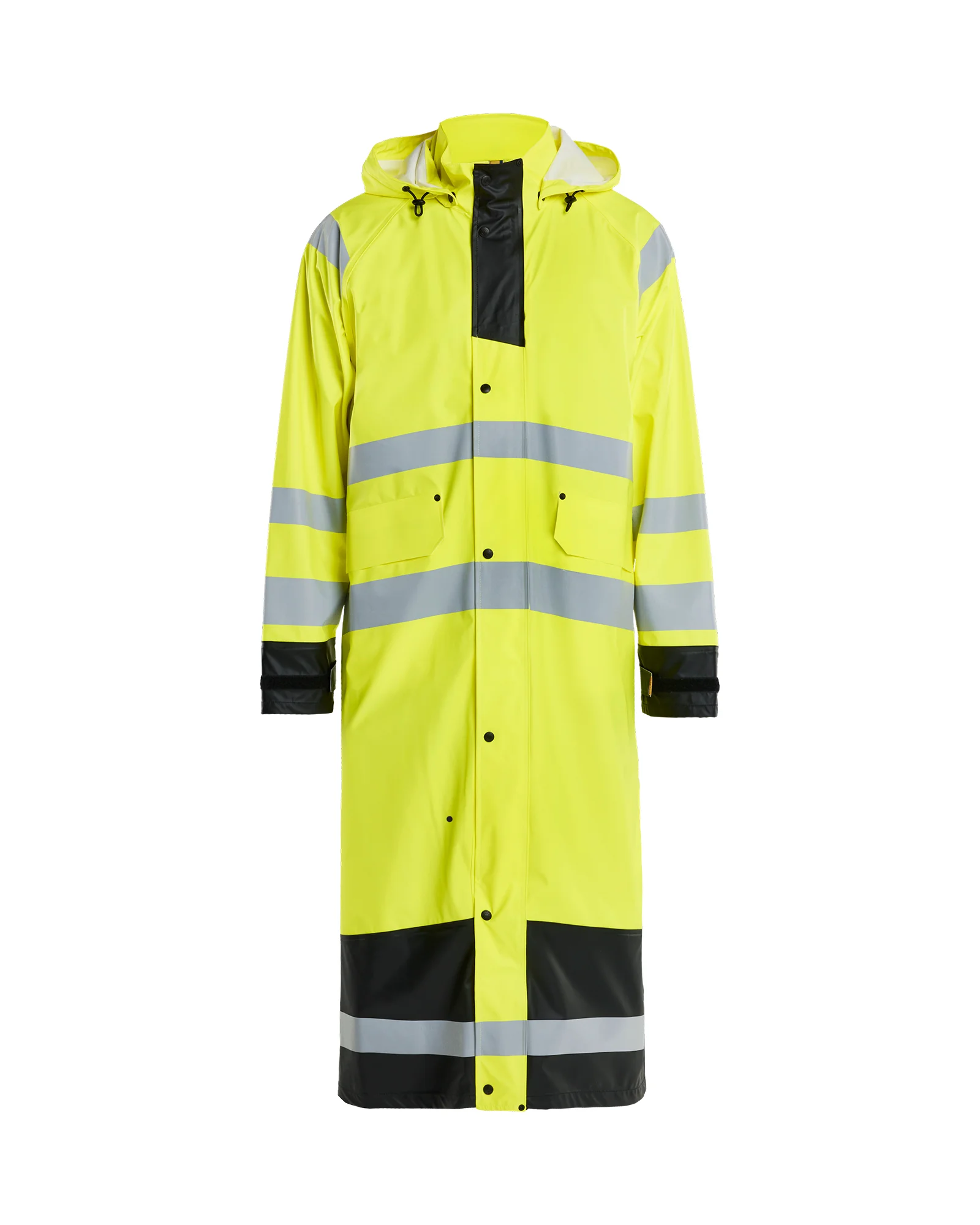 Manteau de pluie haute visibilité niveau 1 4325 - Jaune fluo/Noir image