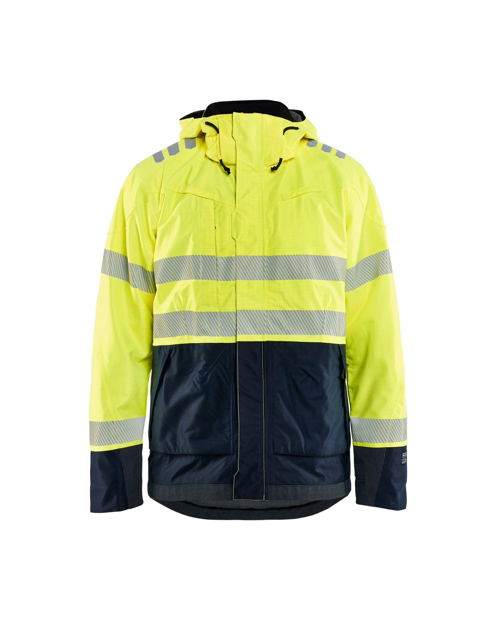 Veste de travail hardshell multinormes 4088 - Jaune fluo/Marine image