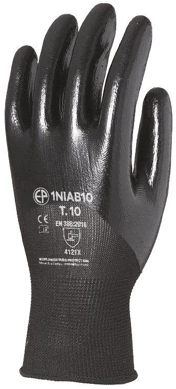 Lot de 12 paires de gants Manutention EUROLITE 1NIAB - Tricot noir sans couture à base de polyester - jauge 13 image