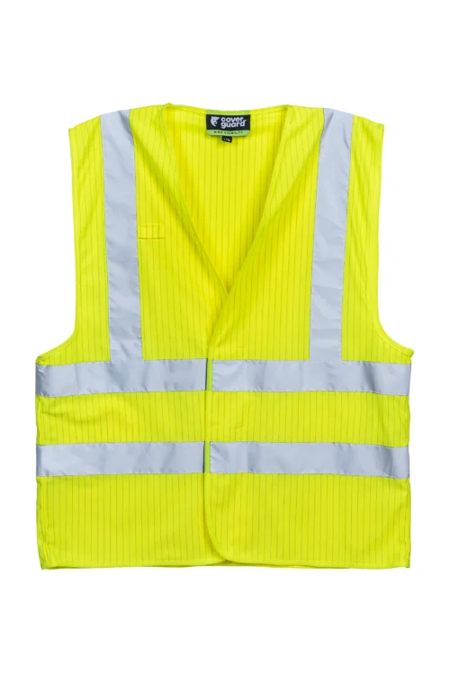 Lot de 10 Gilets à bandes réfléchissantes HODER - Jaune Fluo image