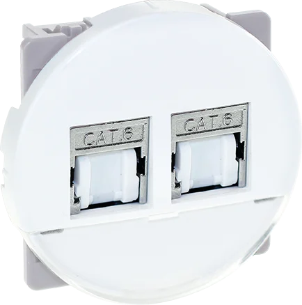 Double Prise RJ45 Multimédia STP Cat6 Grade 3 - COMETE image