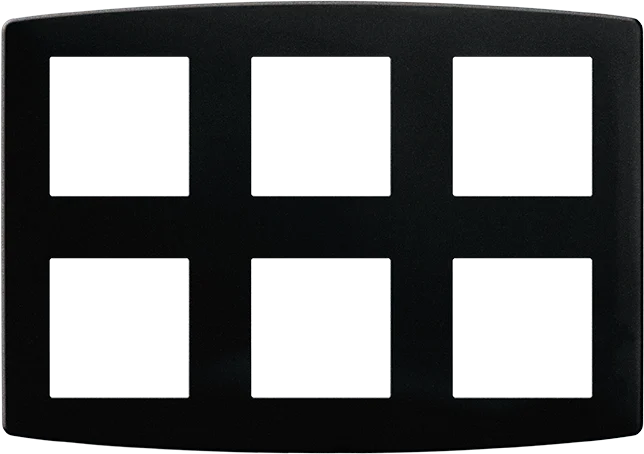 Plaque de finition polycarbonate - 2x3 postes - ESPRIT image