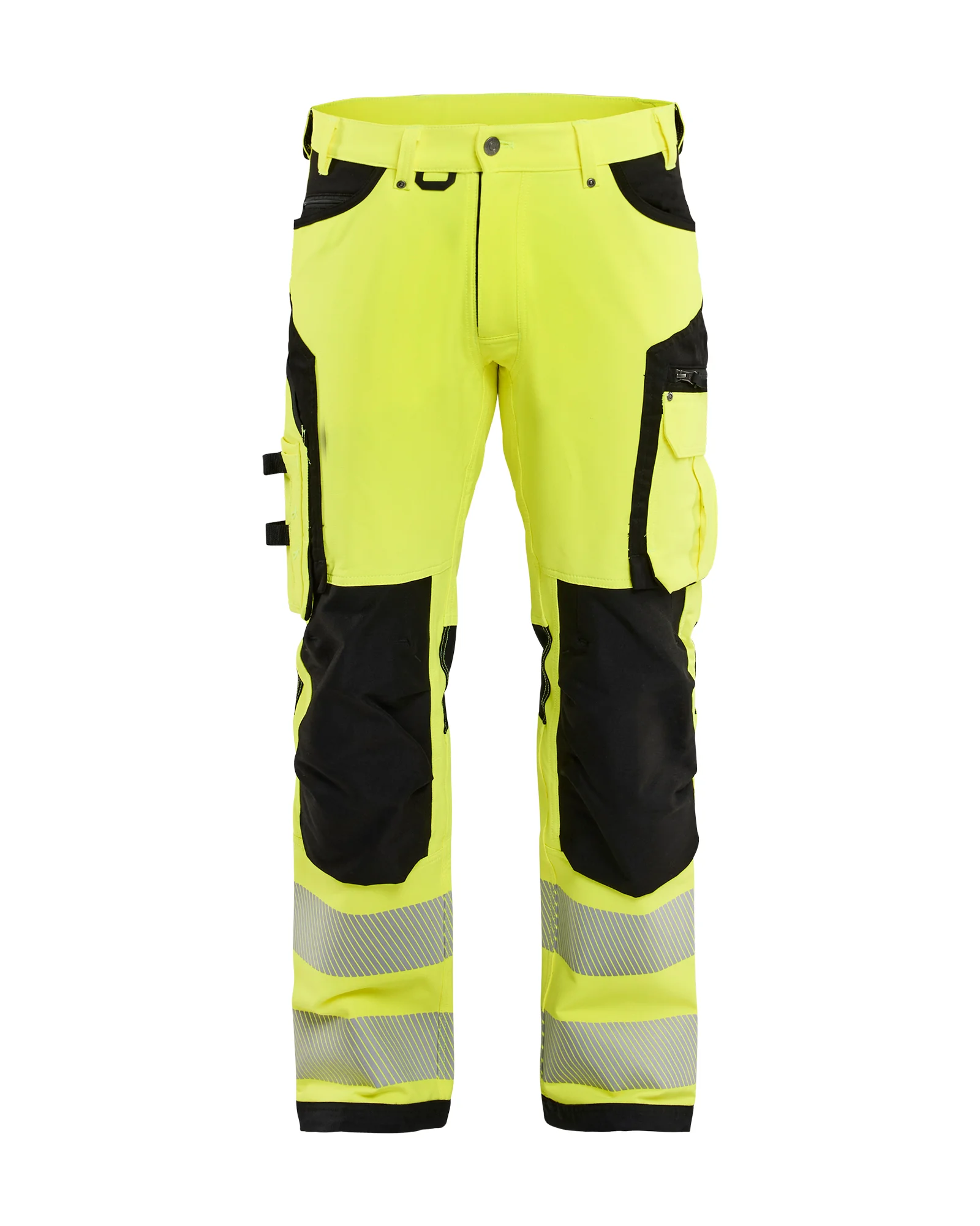 Pantalon de travail stretch haute visibilité 4D 1197 - Jaune/Noir image