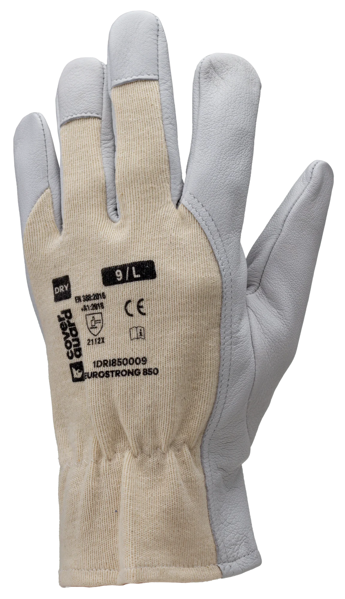 Lot de 10  paires de gants de travail dos en jersey écru EUROSTRONG 850 image