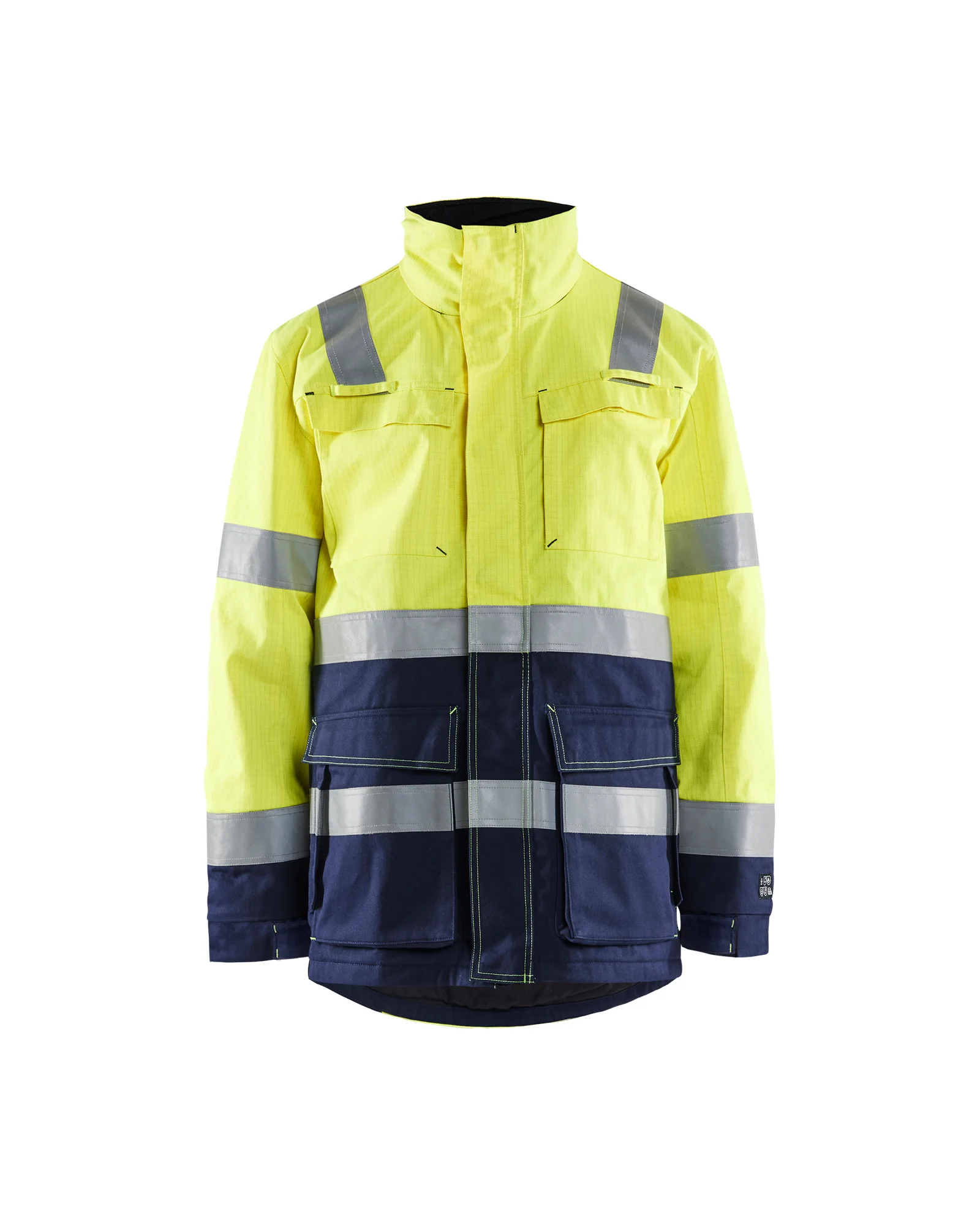 Parka de travail hiver retardant flamme 4467 - Jaune fluo/Marine image
