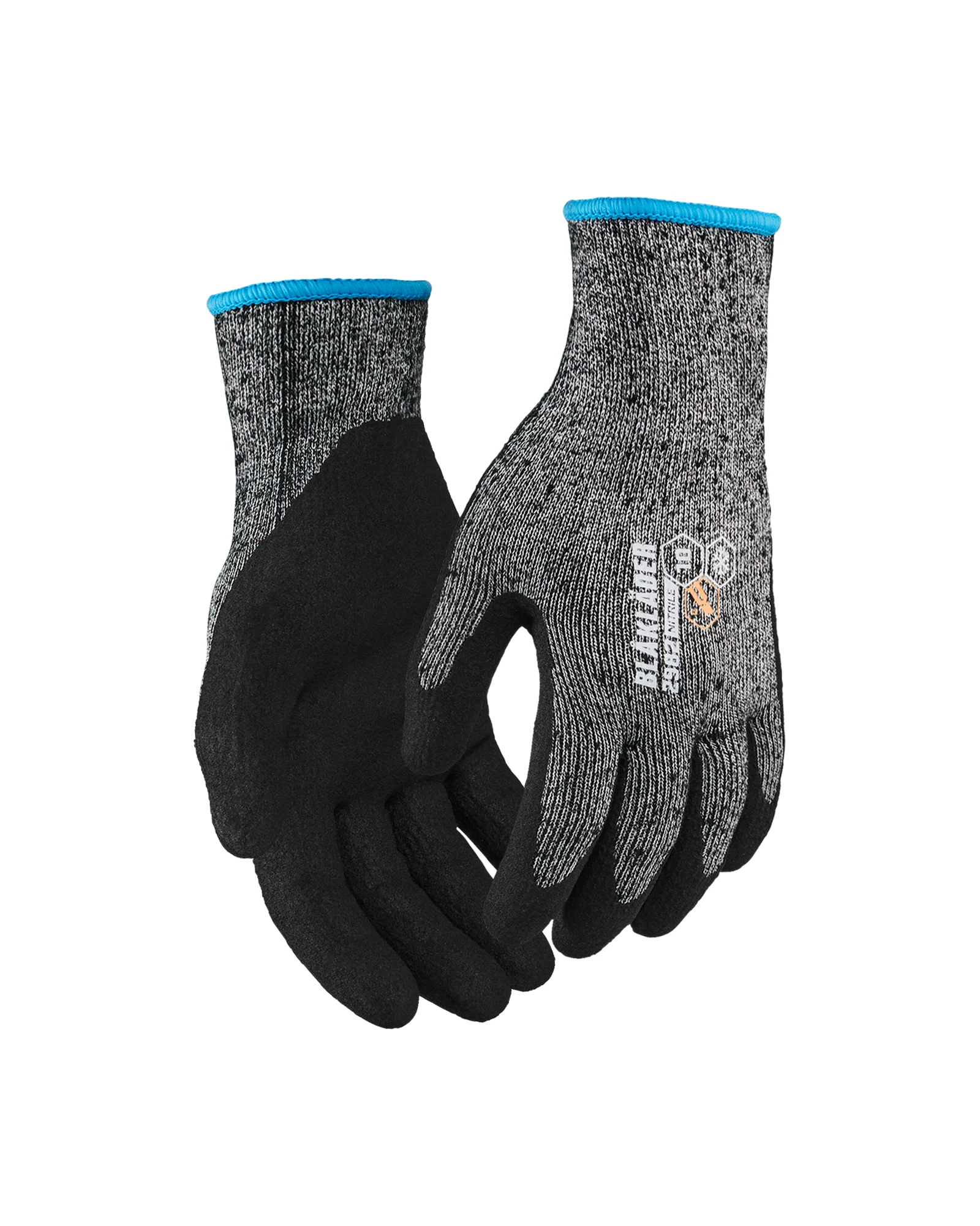 Lot de 6 paires - Gants de travail hiver en nitrile trempé anti coupure niveau C 2982 - Noir image