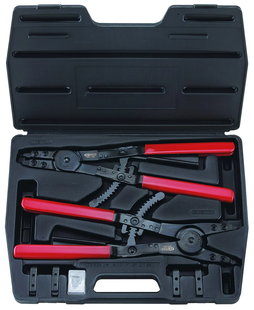 Coffret de pinces à circlips intérieur et extérieur, 14 pièces image