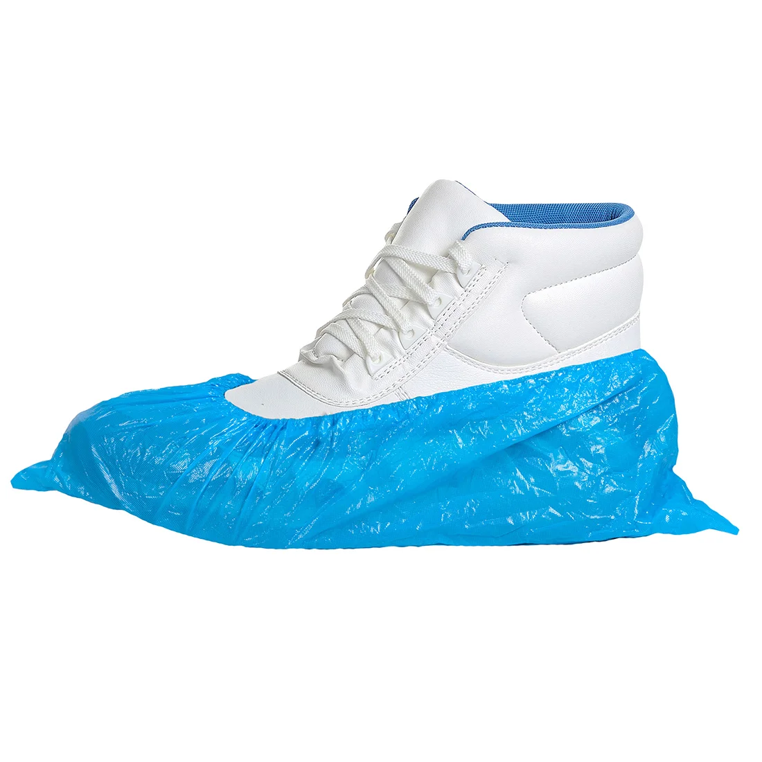 Carton de 6000 couvre-chaussures usage unique en PE Bleu image