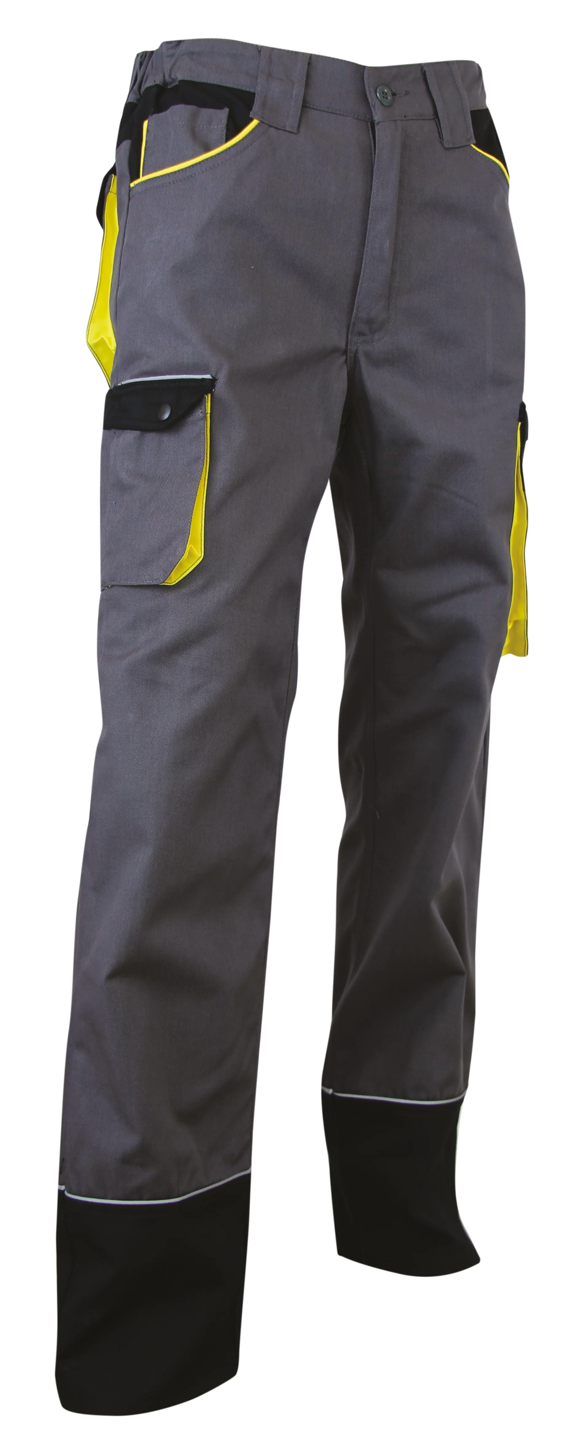 Pantalon de travail SECHOIR - GRIS/NOIR/JAUNE image