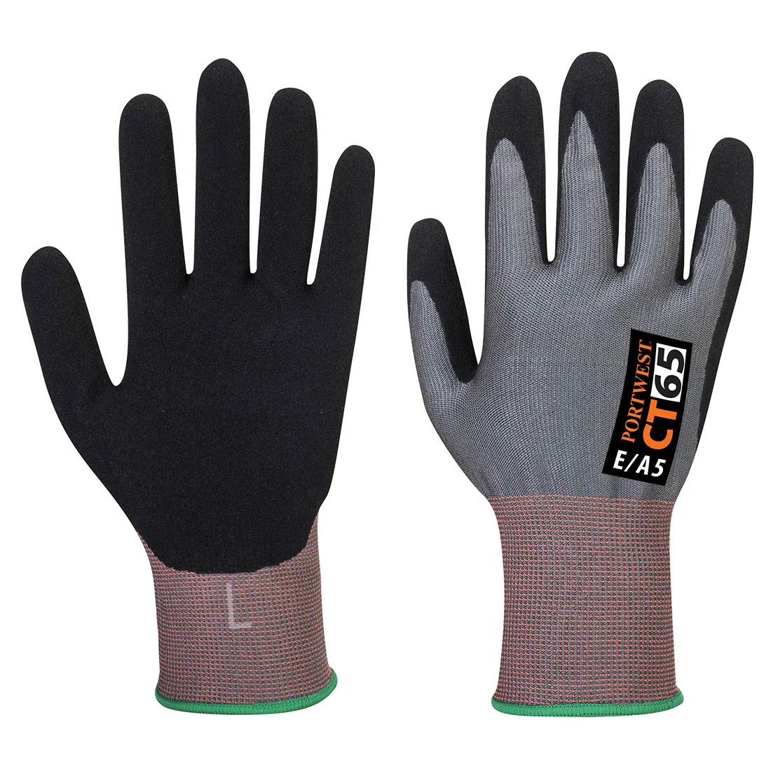 Gant CT anti coupures E Mousse Nitrile E15 Gris/Noir image