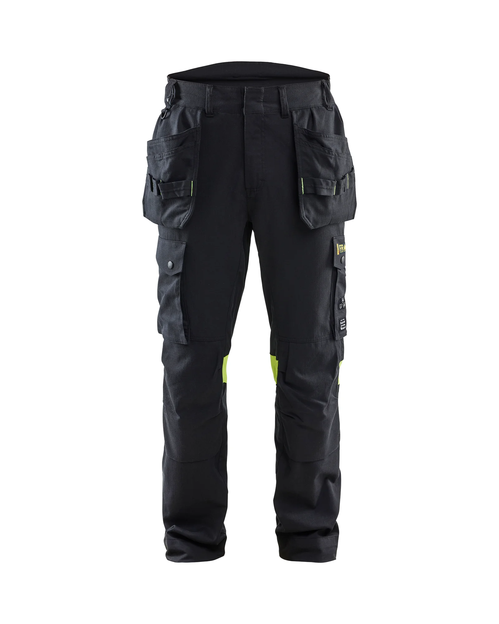 Pantalon de travail retardant flamme inhérent 1418 - Noir/Jaune image