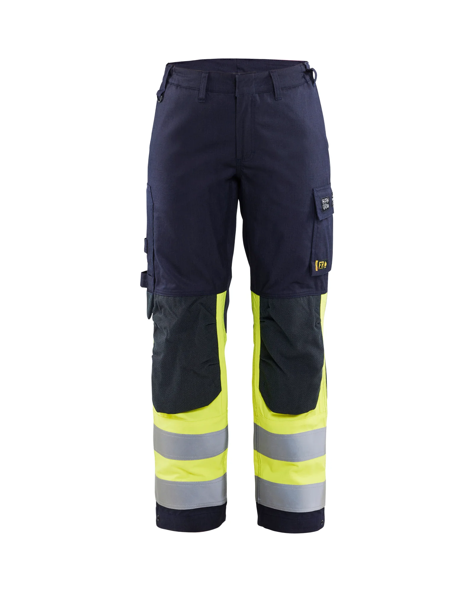 Pantalon de travail multinormes inhérent femme 7188 - Marine/Jaune fluo image