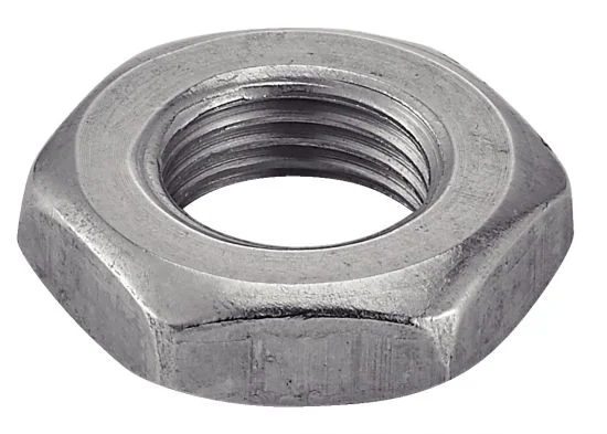 Ecrou bas hexagonal - Filetage métrique pas fin - Inox A2 image