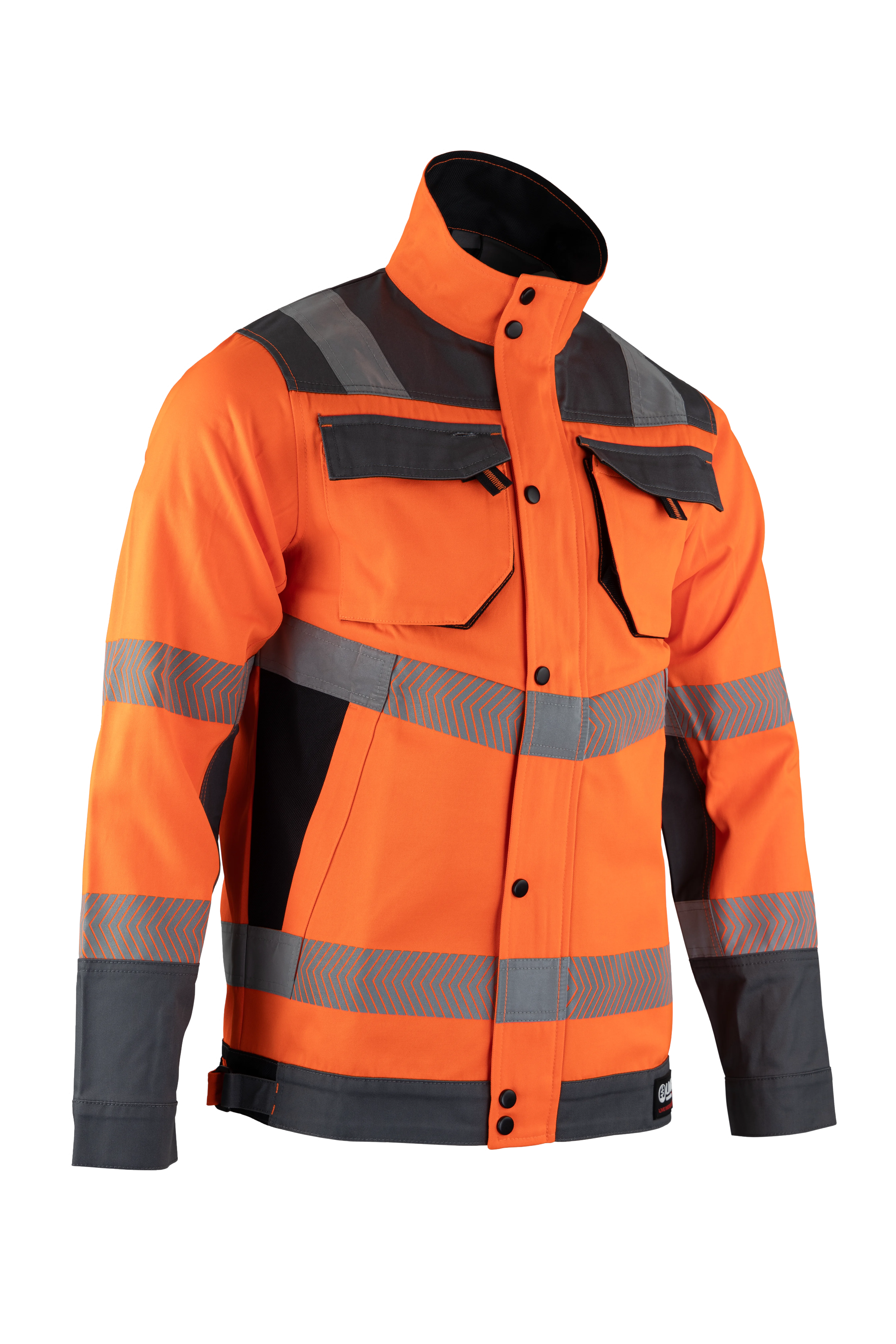 Veste de travail AUTHENTIC HV CANDELA - ORANGE FLUO/GRIS ACIER image