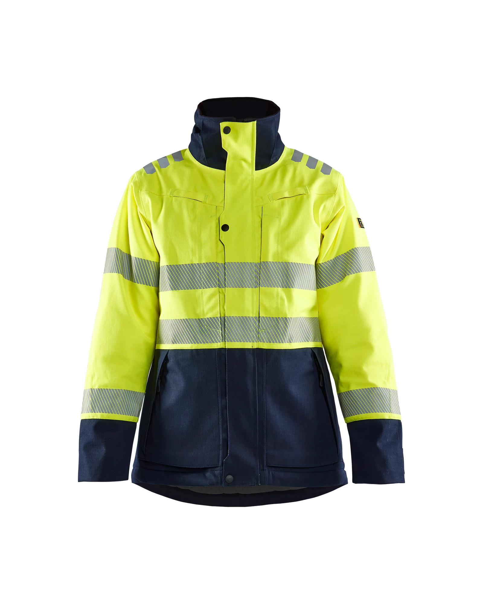 Veste de travail hiver multinormes femme 4917 - Jaune fluo/Marine image