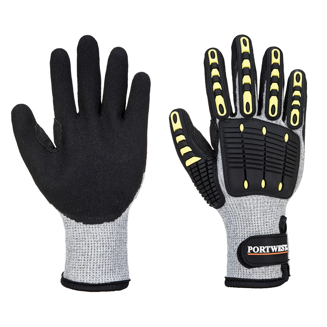 Gants thermique anti impact résistant à la coupure Gris/Noir image