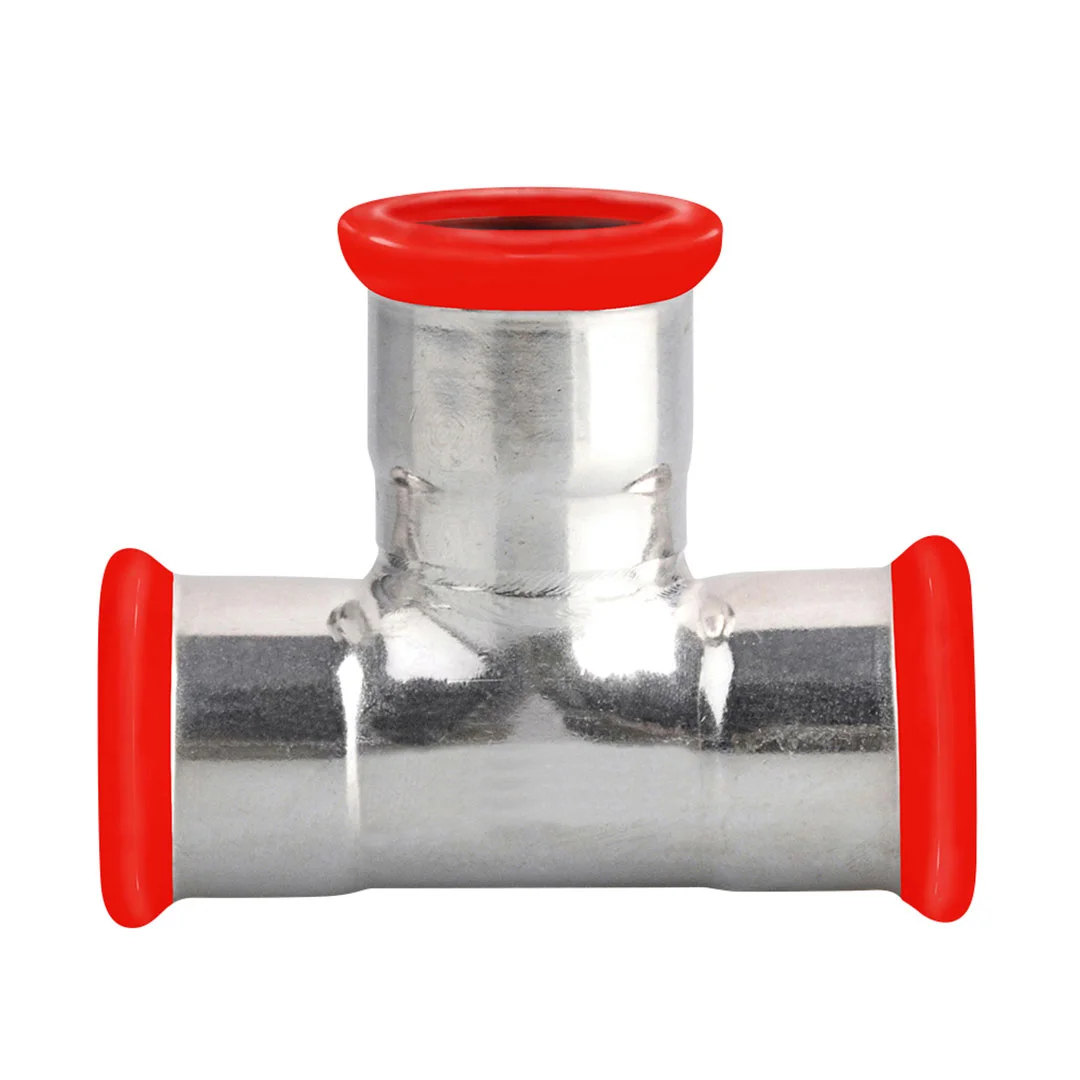 Té égal électrozingué à sertir SERTIsteel Carbone - Empreinte M image