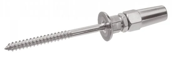 Terminaison filetée - Filetage bois - Sertissage manuel - Inox A4 image