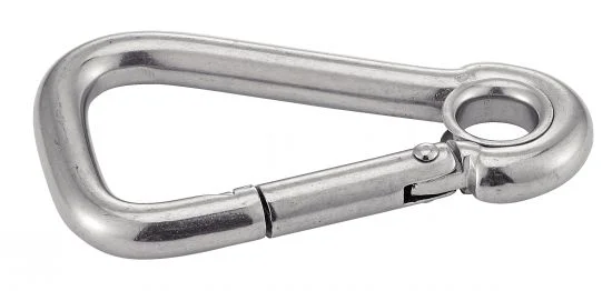 (Lot de 5) Mousqueton à œil asymétrique - Inox A4 image