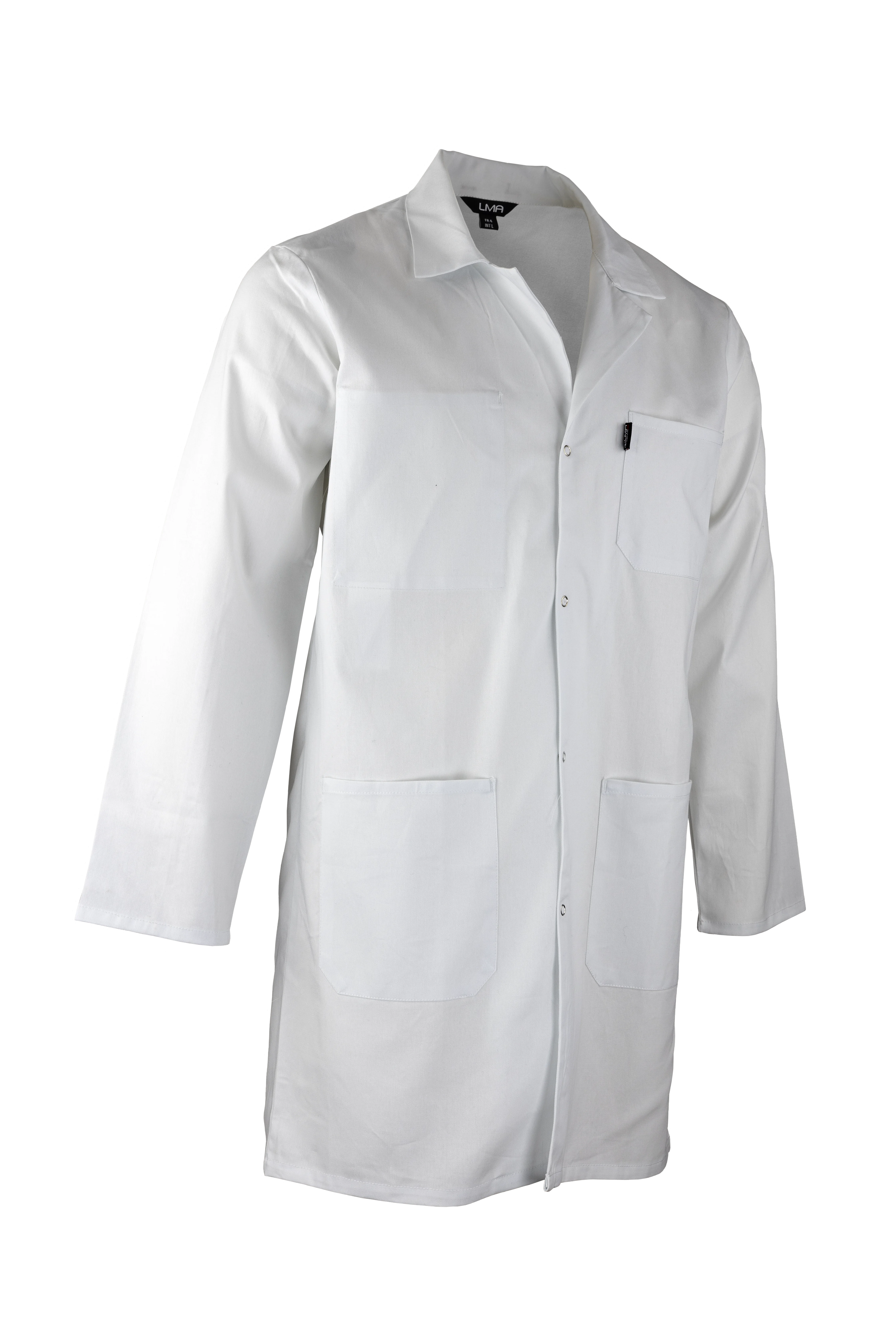 Blouse de travail col à revers PALETTE - BLANC image