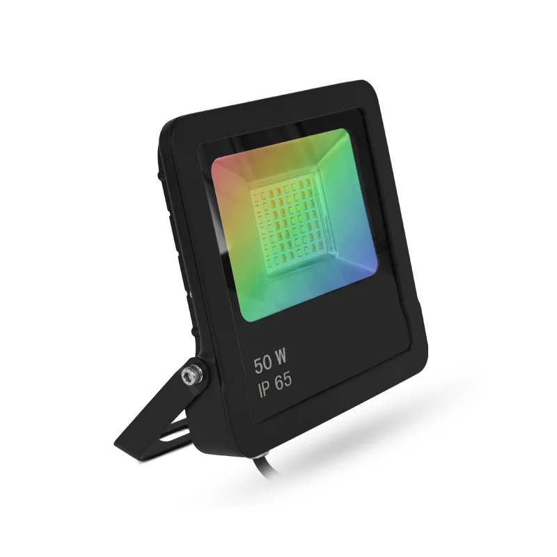 Projecteur extérieur LED ARCHEO SLIM II RGB + télécommande RF IP65 50W - Noir image