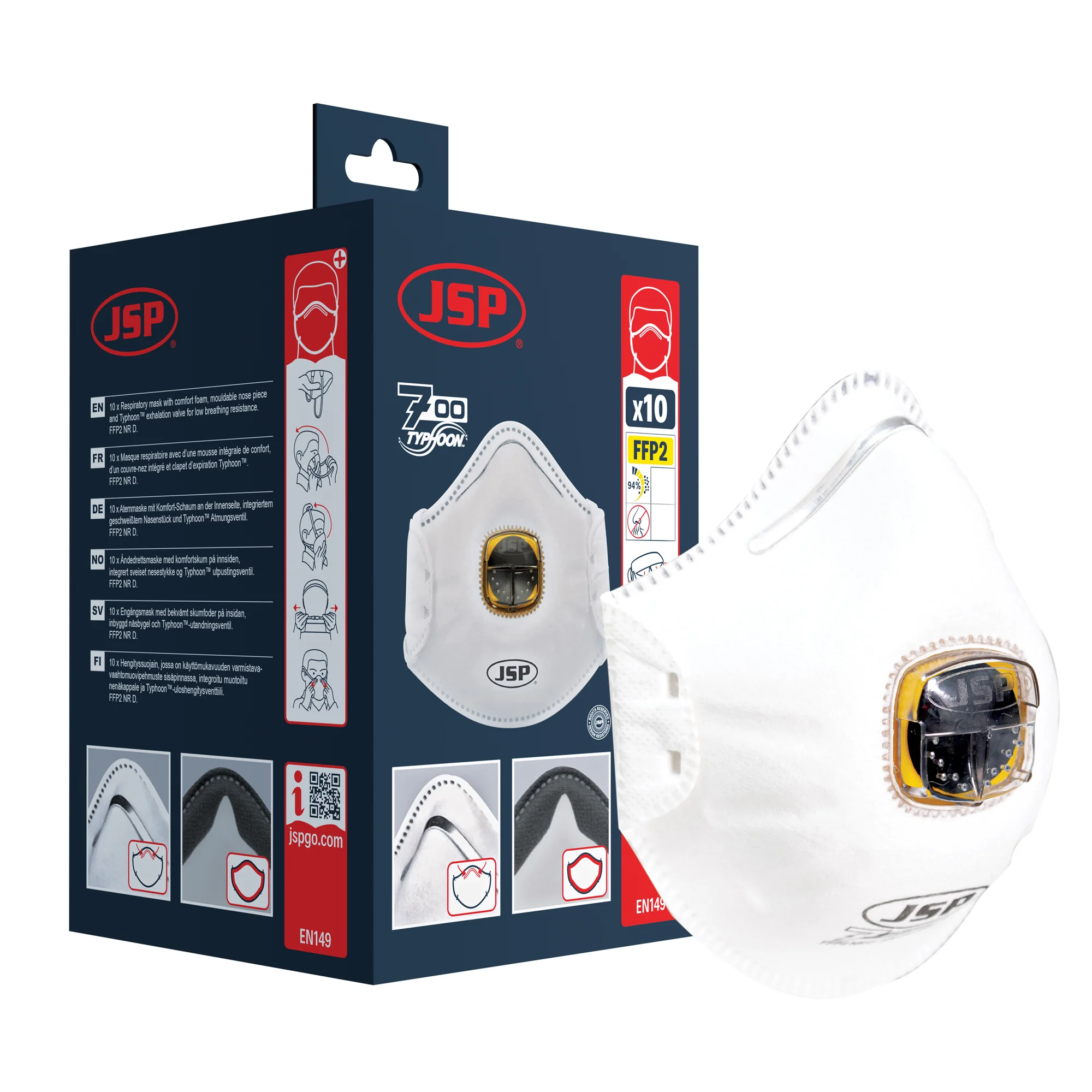 Boite de 10 - Masque jetable coque Typhoon image