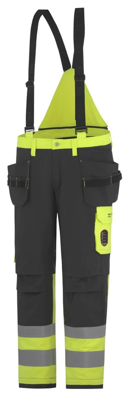 Pantalon de chantier isolé haute visibilité classe 1 ABERDEEN - Jaune image