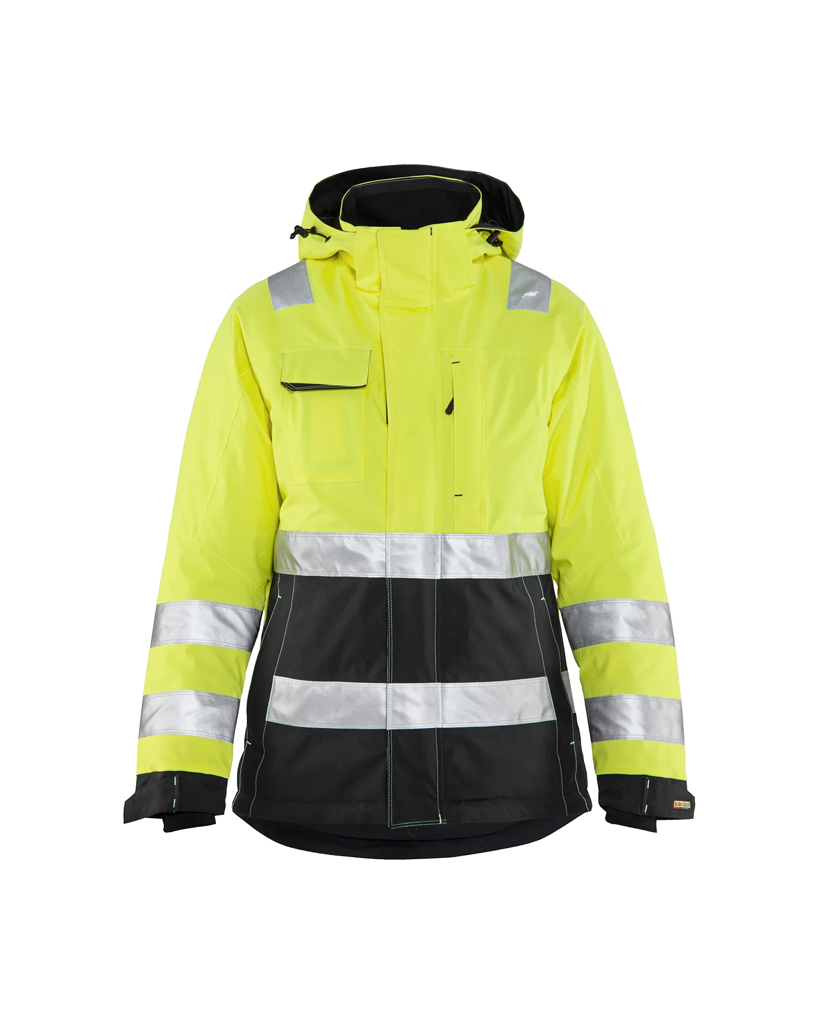 Veste de travail doublée haute visibilité femme 4872 - Jaune fluo/Noir image