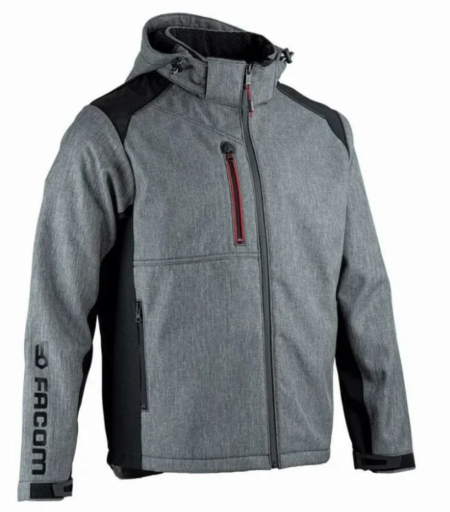 Veste de travail softshell TRIAL - Gris chiné image