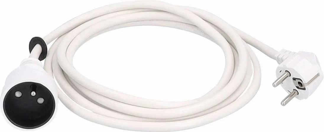 RALLONGE PVC 5M H05VV-F 3G1,5 - BLANC image
