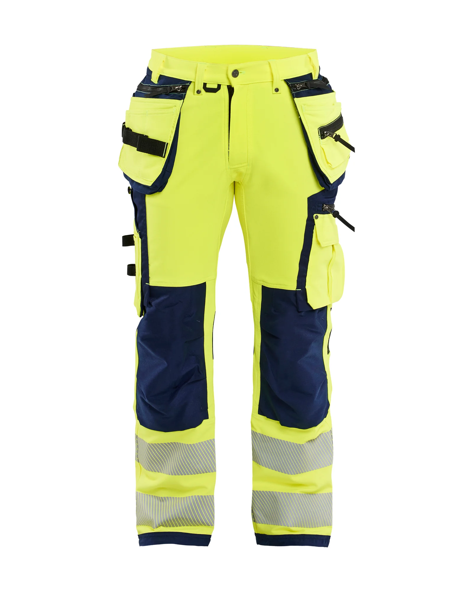 Pantalon de travail haute visibilité artisan stretch 4D 1997 - Jaune fluo/Marine image