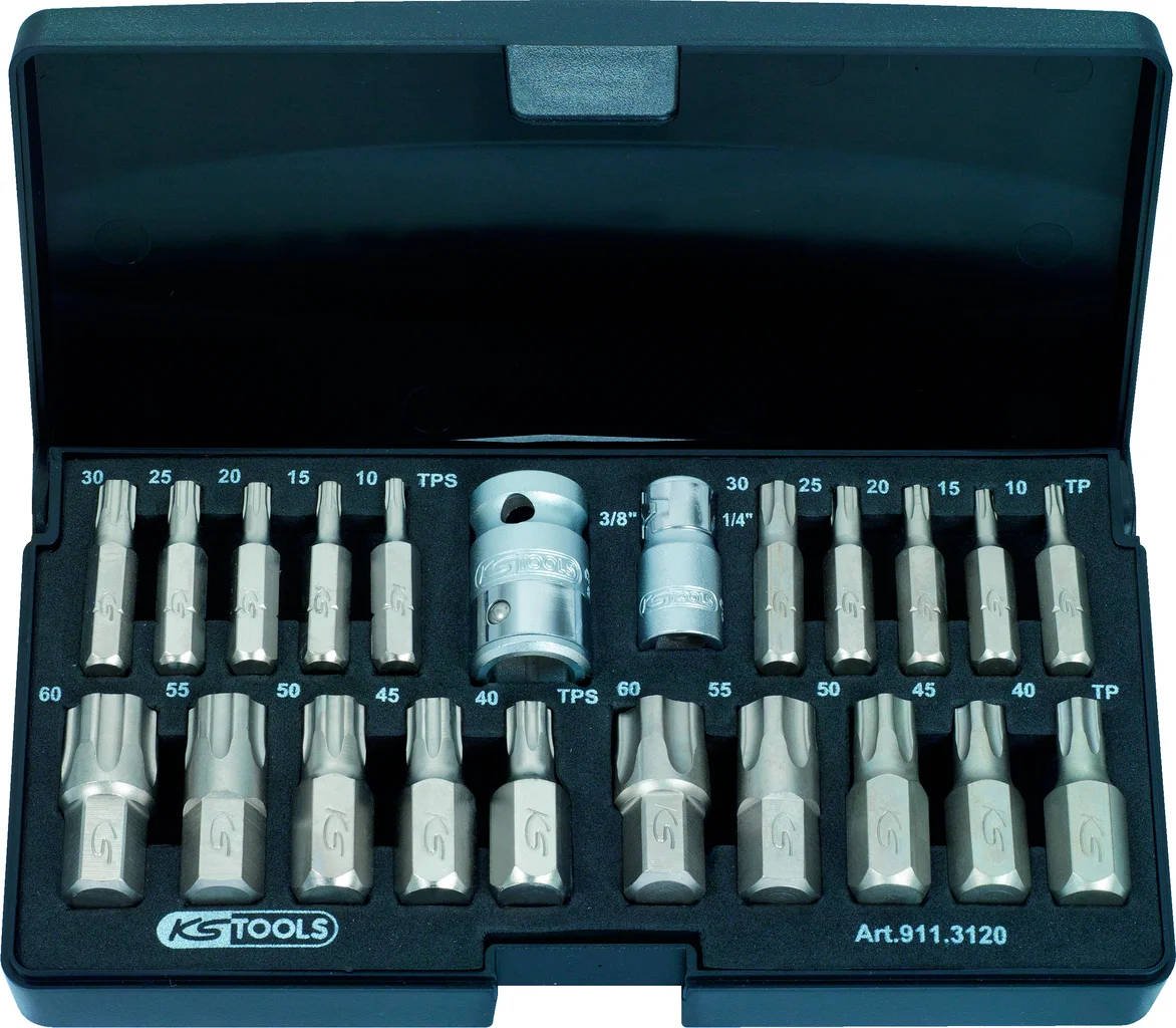 Jeu D'embouts Torx Plus (TS) BGS 5056 - 23 Pièces - Pour Profil TS Et TS Security - Acier Chrome-vanadium