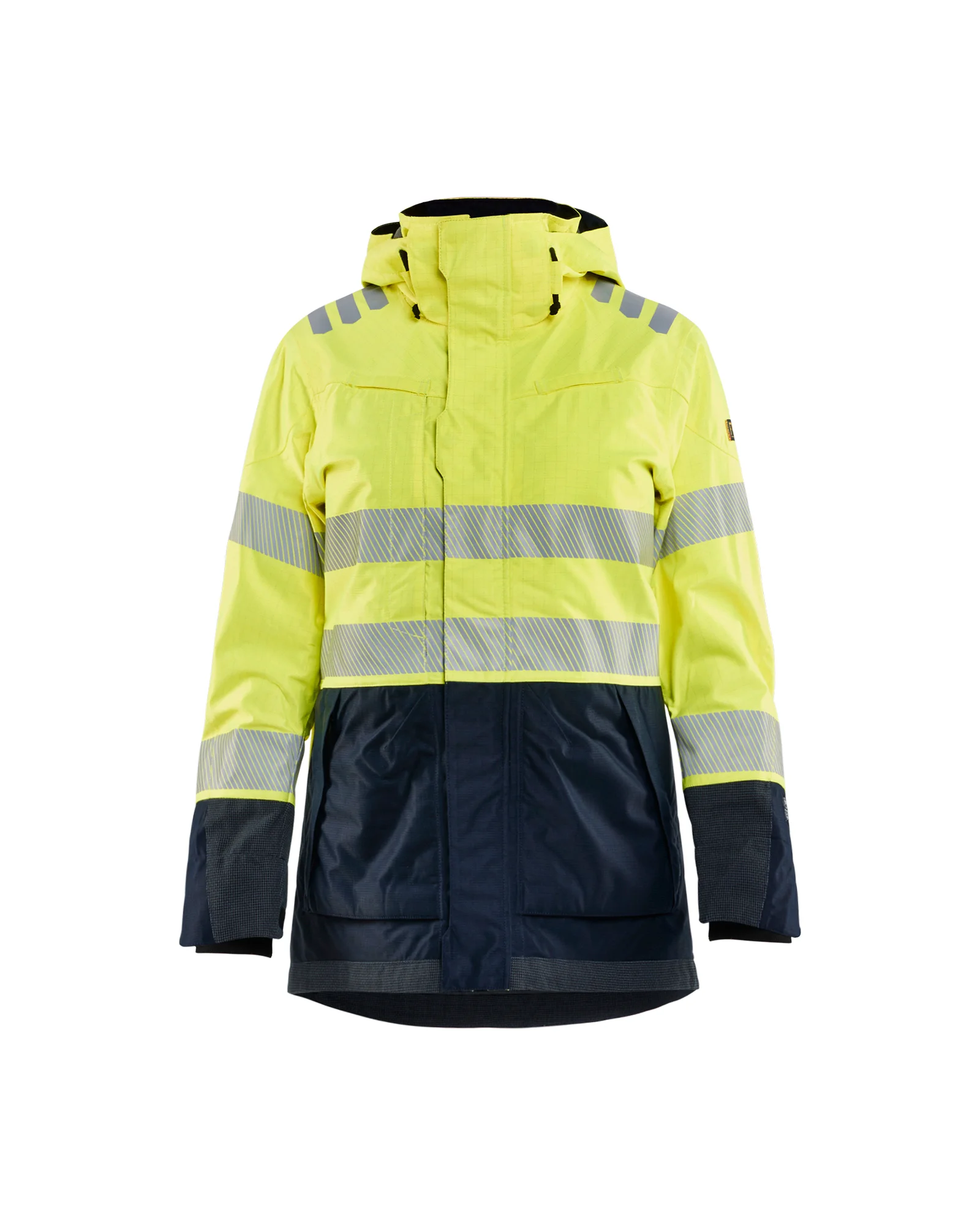 Veste de travail hardshell multinorme femme 4449 - Jaune/Marine image